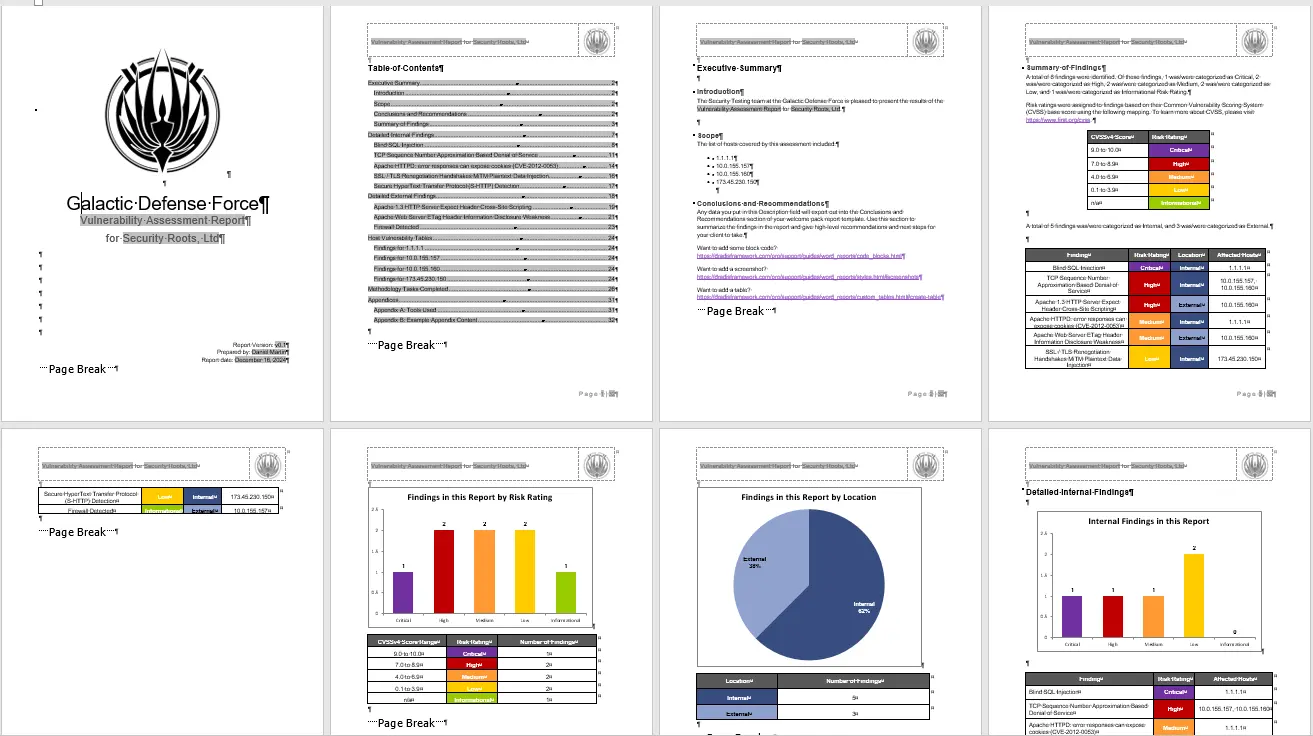 Screenshot of Welcome Kit export