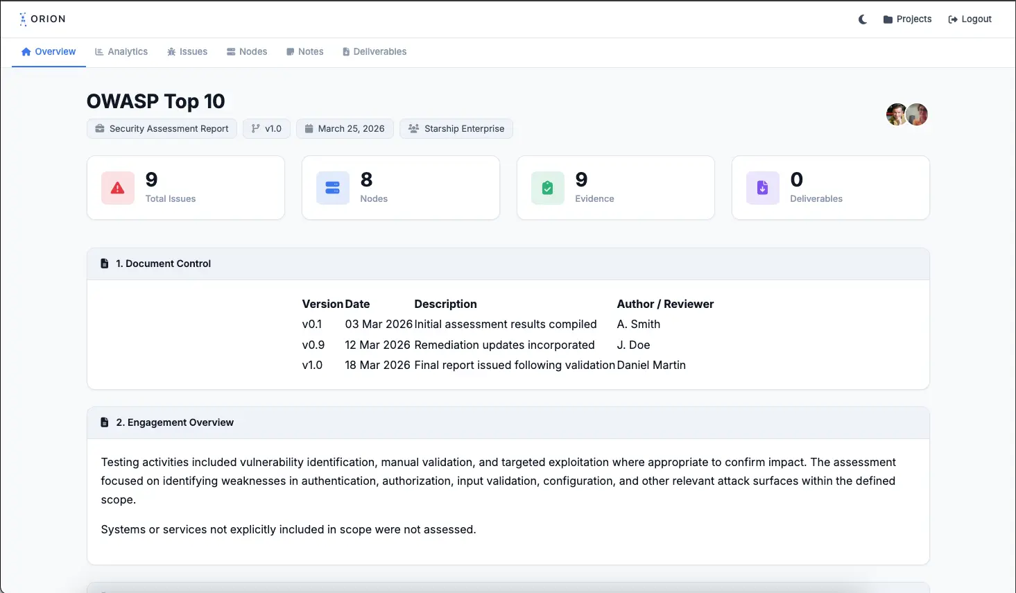 Screenshot of the Ares Gateway theme