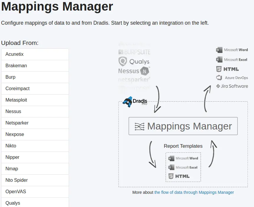 Screenshot of Mappings Manager